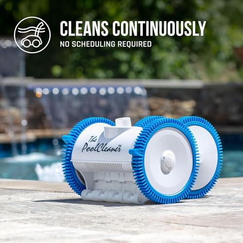 Hayward Pool Vacuum for Inground Pools Poolvergnuegen Suction Pool Cleaner (4 Wheel) Automatic Vacuum for In-Ground Pools up to 20 x 40 ft - style: 4-Wheel