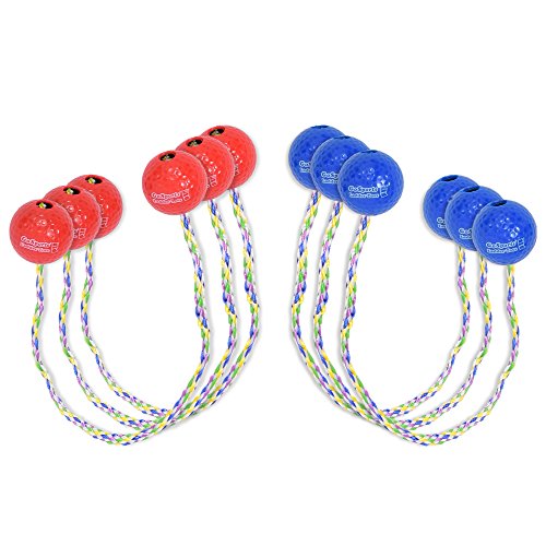 GoSports Ladder Toss Bolo Replacement Set - Kid Safe Soft Rubber or Hard Golf Balls - style: Hard Golf Balls