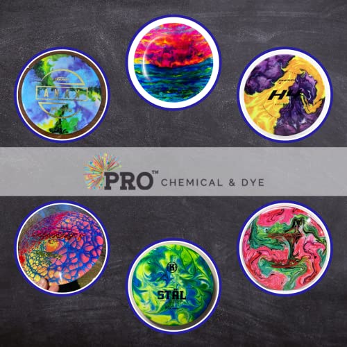 PRO Chemical Disc Golf Dye Kit | Starter Set for Customize Beginner Discs | Disc Golf Accessories, Unique Powder Dyes for DIY Designs | Easy Application | Available in Various Sets