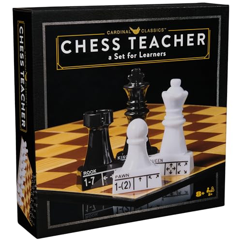 Spin Master Games, Cardinal Classics Chess Teacher, Learn to Play Strategy Board Games for Beginners, Chess Set for Kids, 2 Players, for Ages 8 & Up - style: Tic Tac Toe