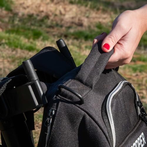 Bag Boy Quad Pro Disc Golf Cart - color: Black/Slate