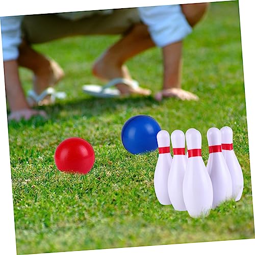 Abaodam 1Set Bowling for Indoor PU Bowling Game with Pins Balls Fun Exercise for Boys Enhances Coordination Observation Skills