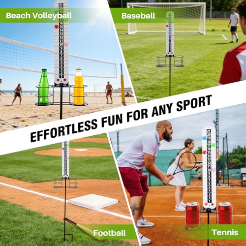 Metal Cornhole Scoreboard with Drink Holders Corn Hole Score Keeper with Magnetic for Outdoor Yard Lawn Game(1 PCS)
