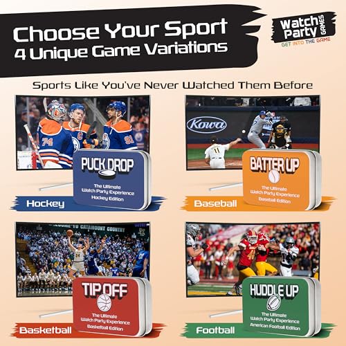 WATCH PARTY GAMES Batter UP Live Baseball Card Game for Sports Fans, Party Nights & Family Fun