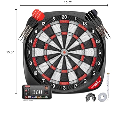 Accudart SDBA1 and SDBC4 Electronic Soft Tip Smart Dartboard with Online Game Play