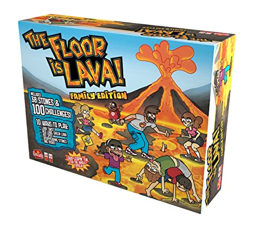 Goliath The Floor is Lava! Family Edition, Board Games from 5 Years, The Floor is Lava Family Edition, for 3 or More Players