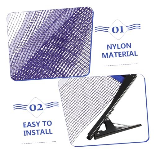 Kisangel Lightweight Compact Table Tennis Net Rack Stable Net for Tennis Table Easy to Clean