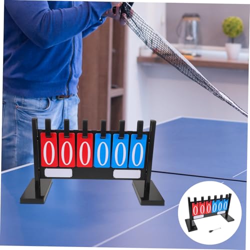 Holibanna Weatherproof Portable Tabletop Scorekeeper Flip Scoreboard for Basketball Football Tennis Volleyball with Stable Freestanding Base and Thickened Construction