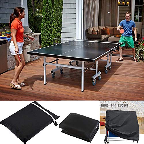 Patio Table Tennis Table Cover Waterproof Ping Pong Table Protective Covers for Indoor Outdoor Foldable Table Tennis