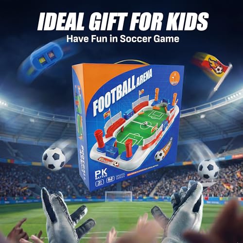 SMILESSKIDDO Soccer Board Games for Kids, Mini Foosball Table Toys for 3 4 5 6 7 8-12 Year Old Kids, Interactive Soccer Toys Indoor Home Party - Gift for Boys Girls Birthday Holiday