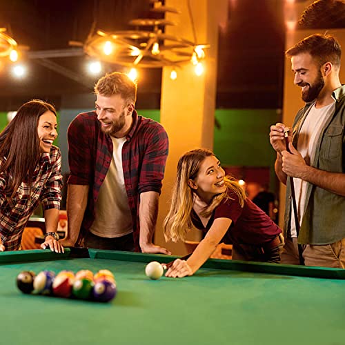 Pool Table Cover PVC Waterproof Dustproof for 7/8/9 Ft Billiard/Pool Table ,Black,8 Feet