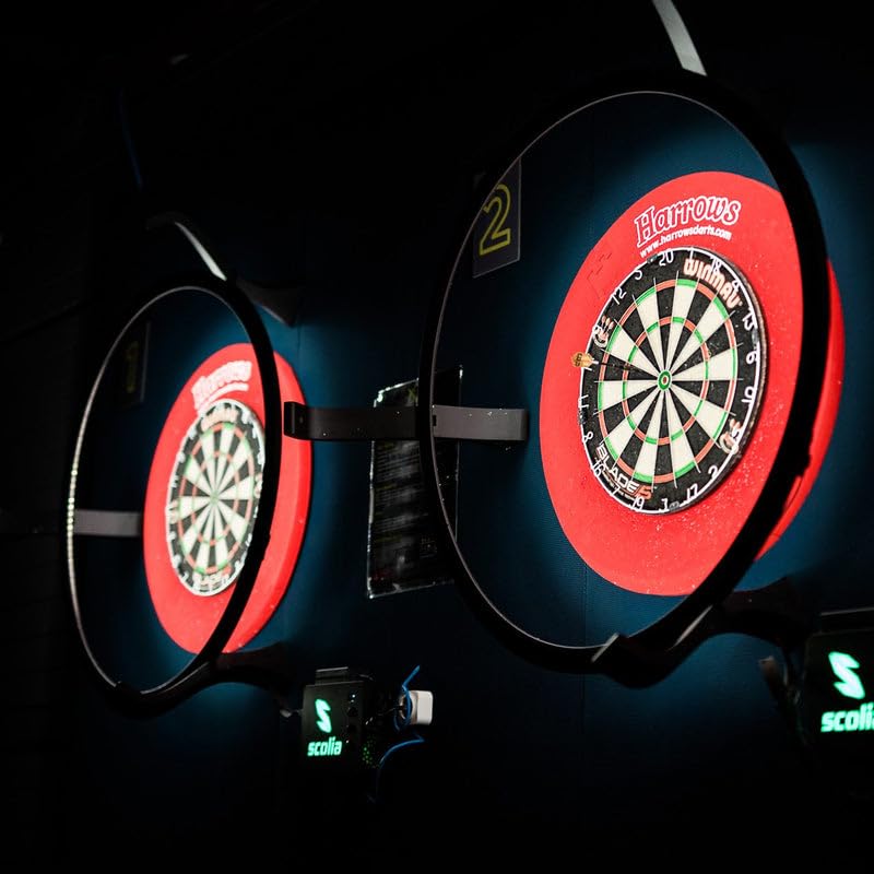 Scolia Automatic Darts Scoring Systems for Steel Tip Darts: Play Games & Tournaments Online or in-Person with Reliable Automated Chalking & Calling - style: Pro