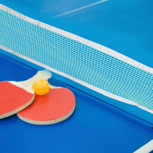 CHILDWEET Standard Table Tennis Net with Bright Emerald Polymer Mesh Easy to Install and Outdoor Sports Netting for Backyard Pong Tables and Serving Play
