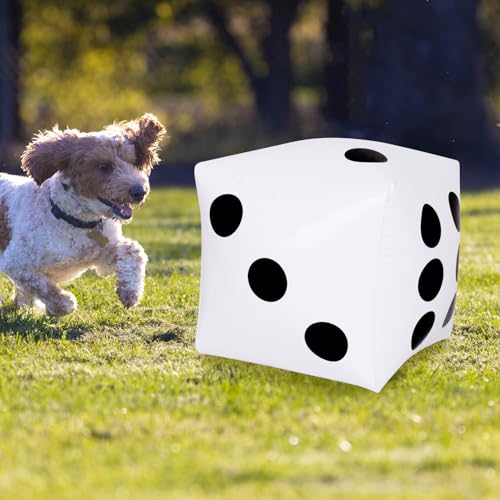13.8 inch Giant Inflatable Dice Pool Toy for Lawn Games Outdoor Floor Games,Pack of 1 - size: Large
