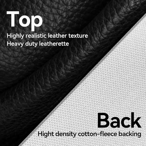 Heavy Duty Leatherette Billiard Pool Table Cover, Waterproof & Tearproof Cover for Pool Table 7/8/9FT (Black/Faux Lambskin, 8FT-(100"LX 56"WX 8“H)) - color: Black/Faux Lambskin, size: 8FT-(100"LX 56"WX 8“H)