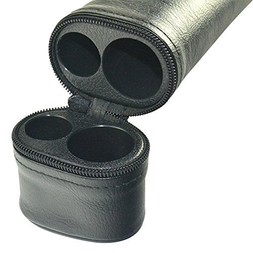 CUESOUL Soocoo Series 2x4/2x2 Hard Pool Cue Case -Holds 2 Cue Butt and 4 Cue Shafts,Four Color Available - color: 1x1-Black