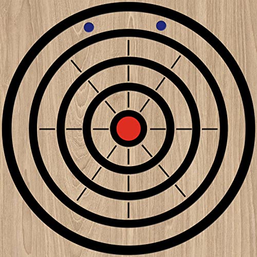 Epakh Axe Throwing Target Template Stainless Steel Target Template Stencil Comes with 3 Markers Throwing Board Stencil Axe Set for Drawing, 20 x 2 Inches (Foldable)