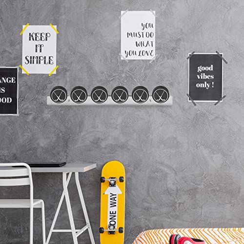 Yulejo 2-Pack Hockey Puck Display Case, Wall Mount Clear Acrylic Holder Shelf, 21.75" Floating Wall Rack Holds 12 Pucks, Perfect for Sports Memorabilia Signed Collectibles & Fan Gifts - color: Clear, style: Base