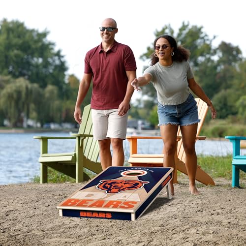 YouTheFan NFL 2' x 4' Slogan Series Professional Wood Cornhole Game - color: Chicago Bears