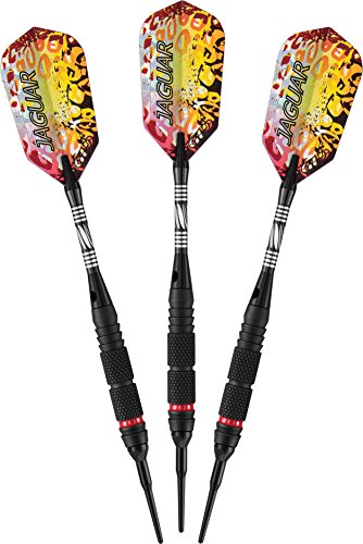 Viper Jaguar 80% Tungsten Soft Tip Dart Set with Case, 18 Grams - style: Medium Knurling