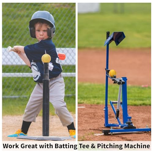 12 Pack Foam Baseballs Softballs Foam Training Ball for Kids Beginners, 9 inch Practice Baseballs Tballs, Safe Throwing, Catching and Batting Practice - color: White