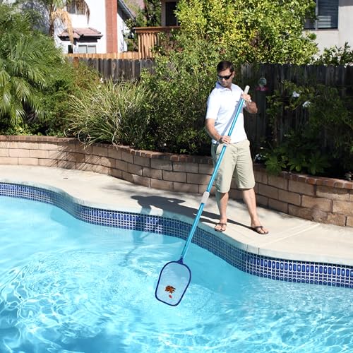 VINGLI 4-in-1 Pool Cleaning Kit, Pools Maintenance Equipment with Pool Net, Pool Brush, Skimmer Net and SPA Brush, Pool Maintenance Tools for Inground&Above Ground Swimming Pools - size: Style 2 : 4 in 1