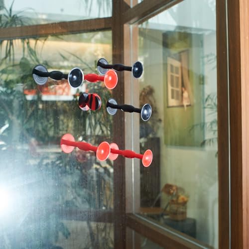 Sucker Darts Throwing Game Set, Silicone Suction Cup Toys - color: Red+black