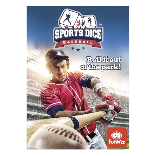 FoxMind, Baseball Sport Dice Game, for Baseball Fans, Easy to Play, Travel Sized - style: Baseball