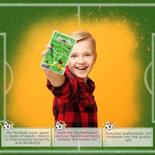60 Pcs Mini Pinball Machine Football Maze Puzzles Pinball Games Soccer Pinball Toys for Kids Classroom Prizes Children's Day Birthday Football Theme Party Favors