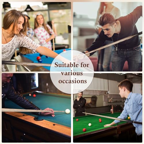 Kmise 3/4 Split Snooker Pool Cue, Handcraft, 4-Face Spliced Professional Snooker Pool Stick, Pool Sticks for Adults, with 2 Extension Cues, Complete Cue Set(18oz)