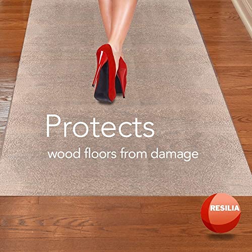 Clear Hardwood Floor Protector Mat for Computer Desk Gaming Chair 1.5mm Plastic Table Cover Clear Table Protector Non-Slip Easy Clean for Kitchen Tablecloths Ta,1.5mm-50x100cm/20x40in