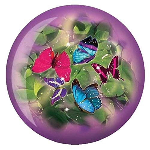 BrunswickButterflies Glow Viz-A-Ball Bowling Ball - size: 6 lbs
