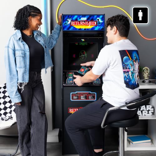 ARCADE CLASSICS Atari Star Wars Ultra Series Free Standing Electronic Game w/ 17" Liquid Crystal Screen - Classic Indoor Cabinet Console for Home & Basement Gaming - style: Star Wars Ultra Series