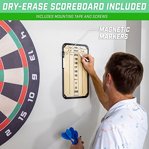 GoSports Giant 3 ft or 4 ft Cork Dartboards - Includes 12 Giant Darts and Scoreboard - New Fun Twist on Darts - style: 3 ft