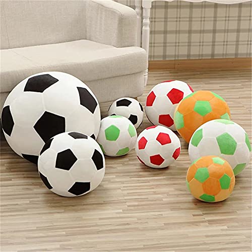 AOQI Plush Soccer Balls - Fluffy Stuffed Toy Soccer Ball Plush Pillow Soft Durable Stuff Soccerball Gift for Kids Boy Baby (Green -Yellow,7.8inch/20cm) - color: Green -Yellow, size: 7.8inch/20cm