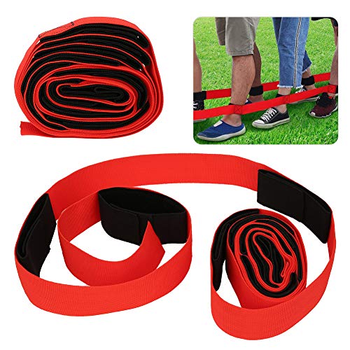 2 Pcs Fun Outdoor Sports Multiplayer Activities Giants Footstep Tram, Team Race Bands, Portable, Nylon Material, for Family Party Friends Party Company Expansion