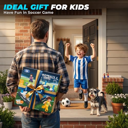 SMILESSKIDDO Soccer Board Game for Kid, Mini Foosball Table Toy for 3 4 5 6 7 8-12 Year Old Kid, Interactive Soccer Toy Indoor Home - Gift for Boys Girls Birthday, Party Game Supplies for Championship