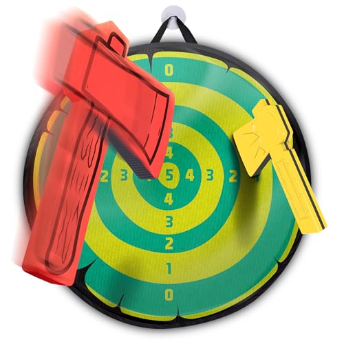 Anker Play 1000082/DOM Tomahawk Toss Safe Foam Axe Throwing Game for Kids, Multicolor, 4 Pieces