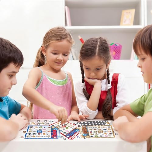Fancy Land Baseball Bingo Game Baseball Party Bingo Cards Set for Kids Adults Sports Theme Birthday Family Activity Supplies 24 Players