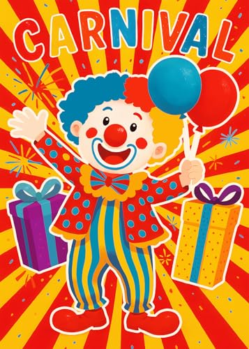 Pin on The Clown Carnival Party Game, Circus Theme Birthday Party Decorations Supplies Activities