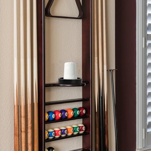 Pumtus Wood Cone Talc Bowl, Tabletop Cone Chalk Holder, Black Pool Hand Chalk Organizer, Portable Billiard Chalk Bowl, Pool Sports Accessories for Billiards Table,Game Room