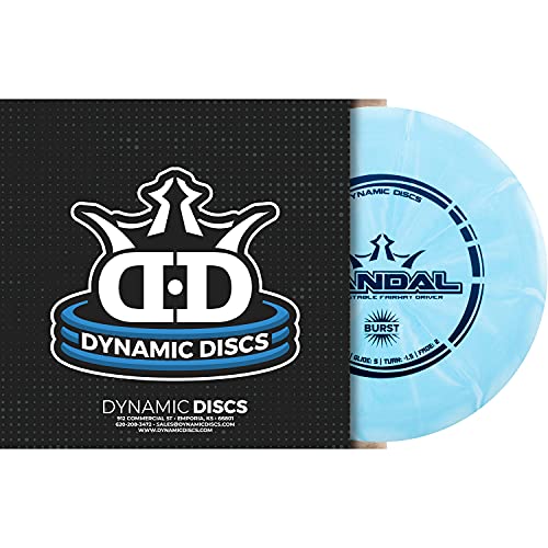 Dynamic Discs Prime Burst Vandal Disc Golf Driver, Men and Women, Controllable, Beginner Friendly Distance Frisbee Golf Disc, 176g, Stamp Color Will Vary - color: Blue