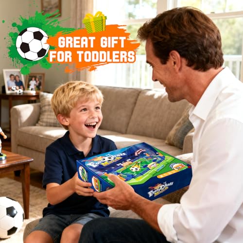 Mini Foosball Table for Kids, Portable Tabletop Soccer Board Game