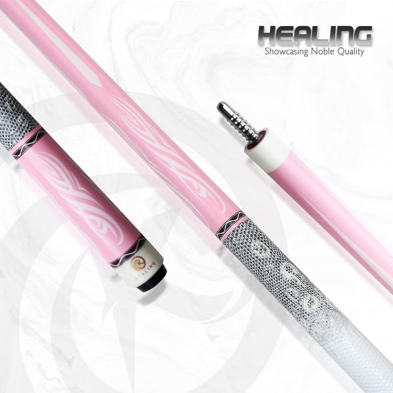 Carbon Fiber Pool Cue – 12.9mm, 14mm and 12.4mm, 2-Piece Billiard Cue Stick for Women/Men, Professional Break Cue for Snooker, 8-Ball, 9-Ball, Home & Club Use