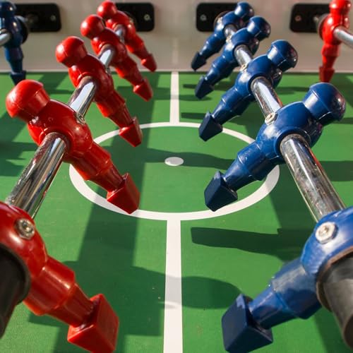 Marsrut 2PCS Foosball Replacement Players Set, Foosball Men, Soccer Player Set, Plastic Replacement Parts for Football Table, 2 Hexagon Nuts Included - color: Red
