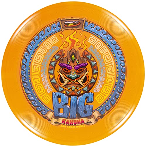 Innova Big Kahuna INNmold Beach Disc 200g – Designed to Handle High Winds, Easy to Grip Rim - color: Orange