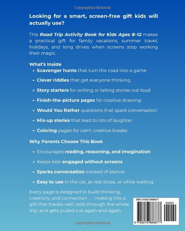 Road Trip Activity Book for Kids Ages 8-12: 101+ creative travel games that keep kids laughing, talking, and happily unplugged (Professor Knowsalittle Activity Books)