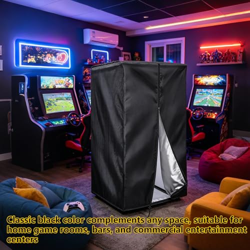 Basketball Arcade Cover, 420D Waterproof Foldable Home Dual Shot Basketball Hoop Covers - 46"L x 37"W x 81"H, 16 Game Modes Shooting Machine Arcade Case for Indoor Outdoor Use(Cover Only) - size: 46"L x 37"W x 81"H