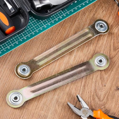 MorningRo 8 Pack Glider Bearing Arm Bracket Patio Glider Parts Replacement Hardware Rocker Parts, Bracket Hardware-9" Length, 7-1/2" Between Mounting Holes and Bolt Hole Diameter 1/4" (Coppery) - color: Coppery