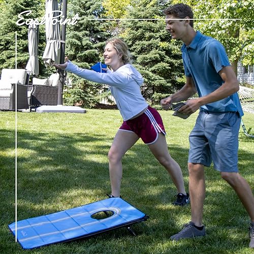 EastPoint 2’x3’ Portable Cornhole Set - Foldable Lightweight Bean Bag Toss Boards with 8 Bean Bags and Carry Bag